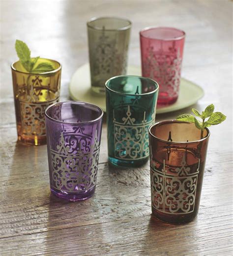 Moroccan Tea Glasses Set Of 6 VivaTerra
