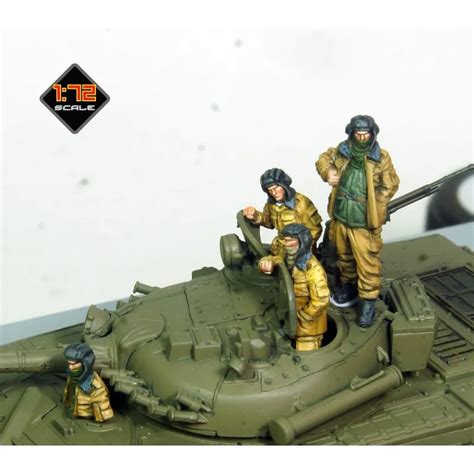 1 72 Resin Figure Model Kits Gk Russian Tank Crews Unassambled
