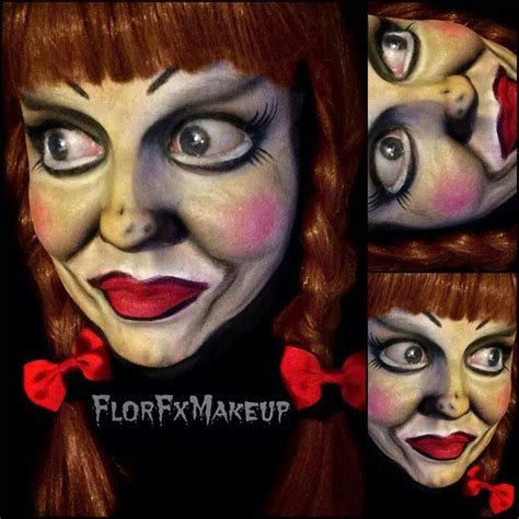 Annabelle Face Painting Halloween Halloween Doll Halloween Make Up