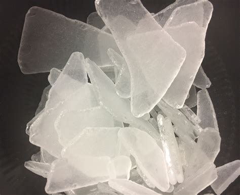 They are easy to apply to any smooth glass surface without the use of adhesives and are easily removed if needed. Sea Glass Frosted White 180gr NEW