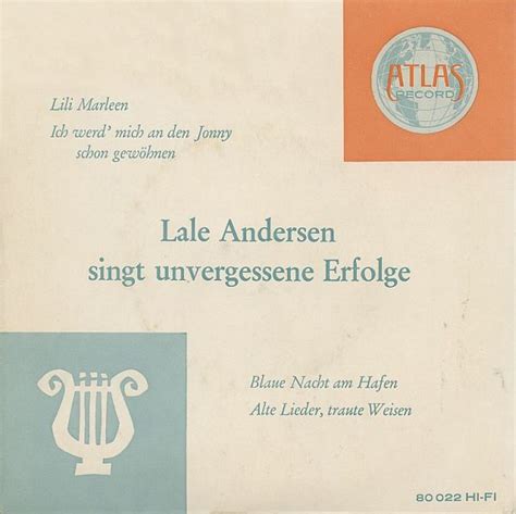 Lale Andersen Singt Unvergessene Erfolge By Lale Andersen Ep Schlager Reviews Ratings