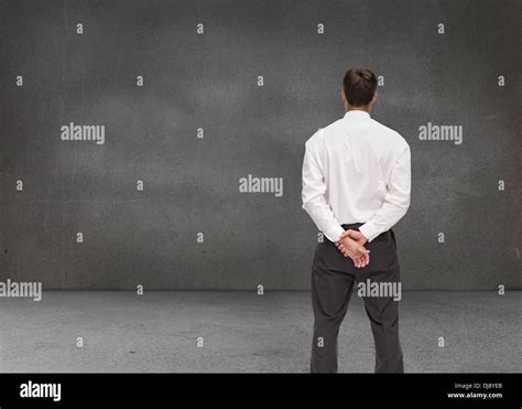 Businessman Turning His Back To Camera Stock Photo Alamy