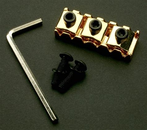 42mm Rear Mount Floyd Rose Locking Nut Gold Includes Hardware