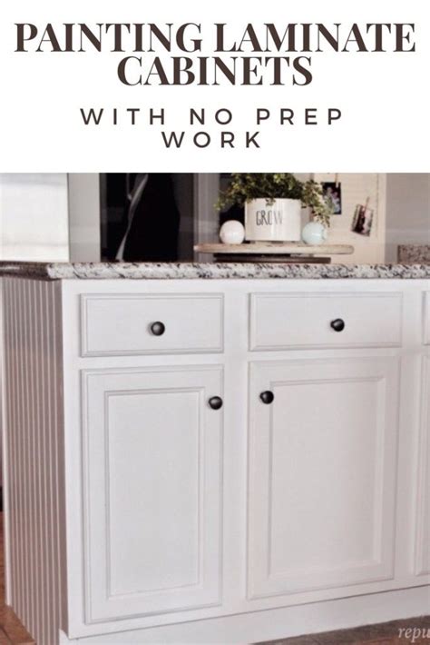 Maybe you would like to learn more about one of these? Painting Laminate Cabinets with No prep work | Laminate ...