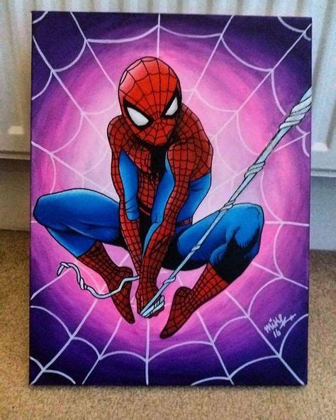 Pin By Mia Deleon On Ryan With Images Spiderman Canvas Art Mini