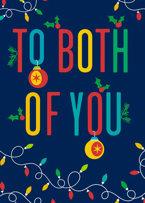 Personalised To Both Of You Decorations Christmas Card Hallmark