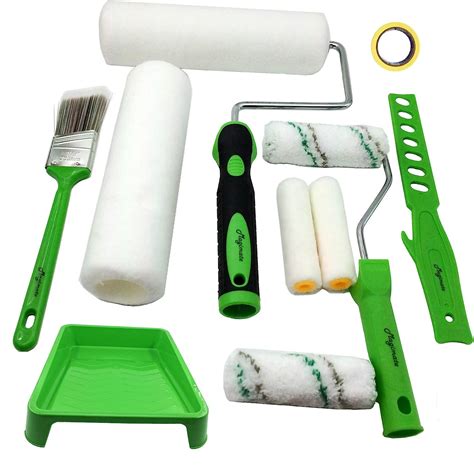 Magimate Paint Roller Kit With Tray Small And Large Paint Stain Rollers