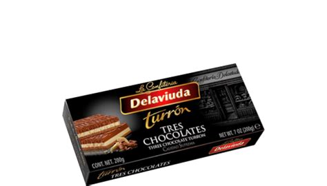 Turrón Tres Chocolates Confitería Delaviuda