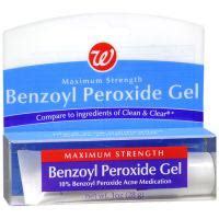 Benzoyl peroxide gel, 5% aqueous base acne gel contains: Walgreens Maximum Strength Benzoyl Peroxide Gel reviews on ...