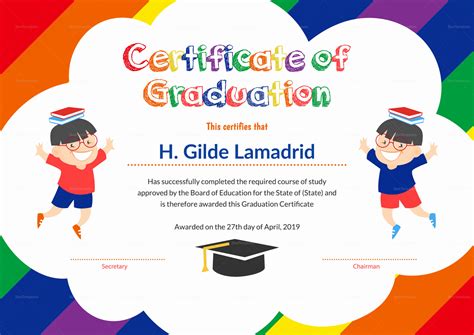 12 Unique Preschool Graduation Certificate Template Free For Preschool