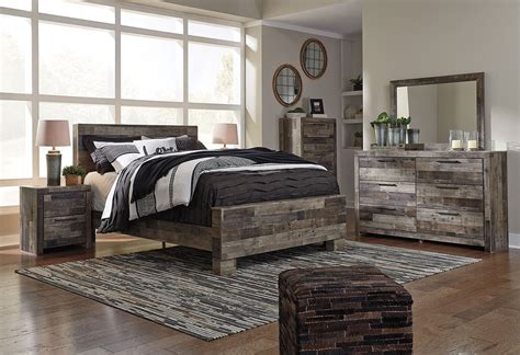 Modern design, 100% made in italy platform bed includes wooden spring, no. Derekson Panel Bedroom Set BenchCraft | Furniture Cart