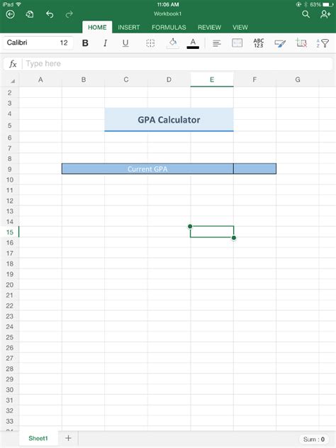 The columns and rows can be extended by highlighting sections and right clicking and choosing the high of the row. Excel for iPad helps students stay on top of their GPA - Microsoft 365 Blog