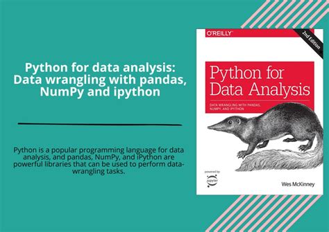 Python For Data Analysis Data Wrangling With Pandas NumPy