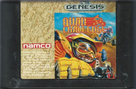 Quad Challenge Sega Genesis Game Cartridge For Sale Dkoldies