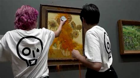 Climate Activists Throw Soup At Van Gogh S Sunflowers