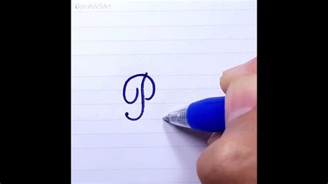 How To Write Letter P P In Cursive Writing For Beginners French