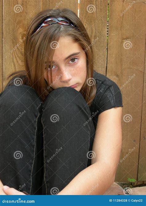 Young Tween Girl Whistling Stock Image 15842635