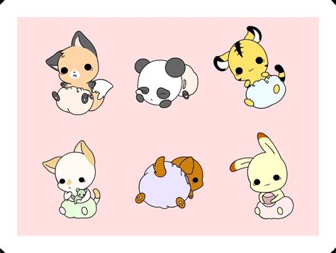 Cute Anime Animals Wallpaper Wallpapersafari