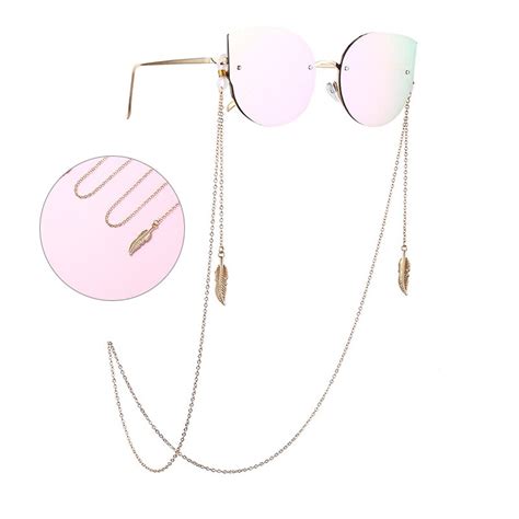 1pcs fashion reading glasses chain for women metal sunglasses cords beaded eyeglass lanyard hold