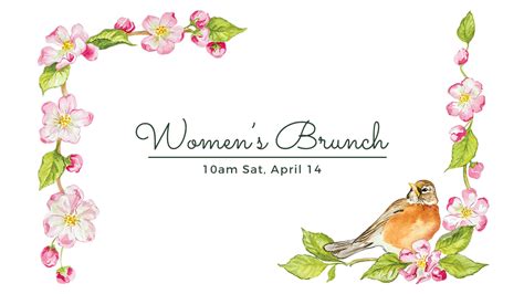 What do you serve at a ladies luncheon. You're invited to the Women's "Spring Brunch"