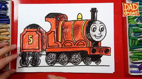 How To Draw James From Thomas And Friends Youtube