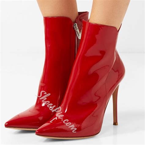 Shoespie Red Stiletto Heel Fashion Womens Boots