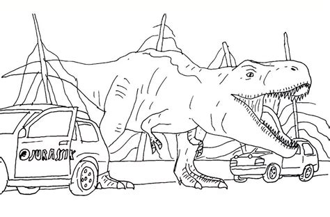 Disegno Jurassic World 1 Animali Da Colorare