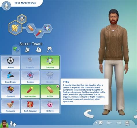 Ptsd Trait V10 By Piebaldfawn At Mod The Sims Sims 4 Updates
