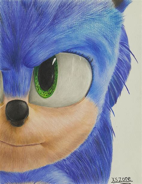 Sonic Drawing By Elinozomi On Deviantart