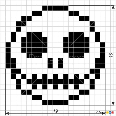 Handmade Pixel Art How To Draw Jack Skellington Pixelart Graph Paper