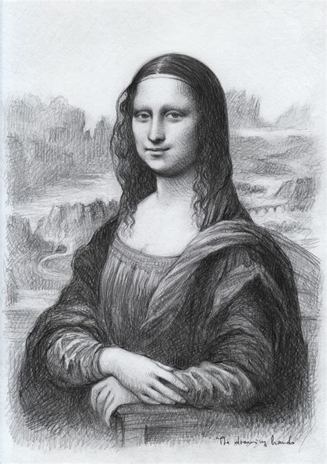 Artist The Drawing Hands Italian Mona Lisa Dapres A Tribute To