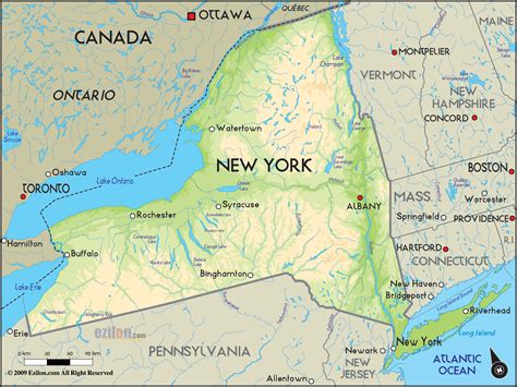 Map Of New York State Usa Map Guide 2016