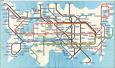 The Tube Tube Map Visualized Of The World Londontopia