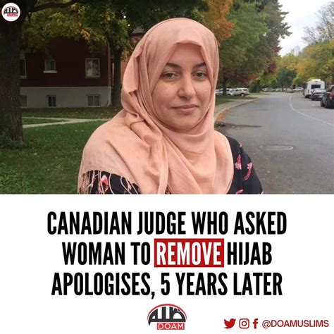 canadian judge who asked woman to remove hijab apologises 5 years