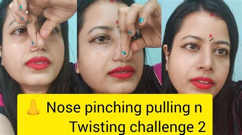 👃 nose pinching pulling n 🪢 twisting challenge 2 requested funny 🤣 video sarmistha s vlogs