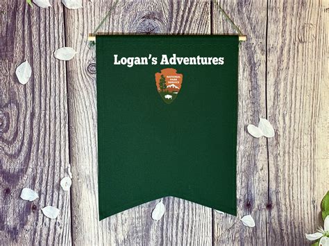 Personalized Forest Green Banner Custom National Parks Banner