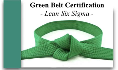 Best Of Green Belt Training Lean Six Sigma Sigma Lean Manos Tensan