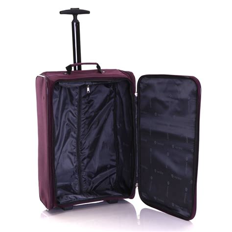 Ryanair 55cm Folding Cabin Approved Trolley Hand Luggage Suitcase Case