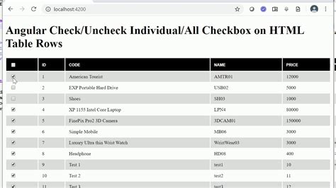 Angularjs Table Checkbox Select All With Pagination Elcho Table