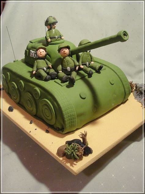 This ingenious design was commissioned for a very special birthday celebration that was delayed until the. Army Tank cake | Tank cake, Army tank cake, Army cake