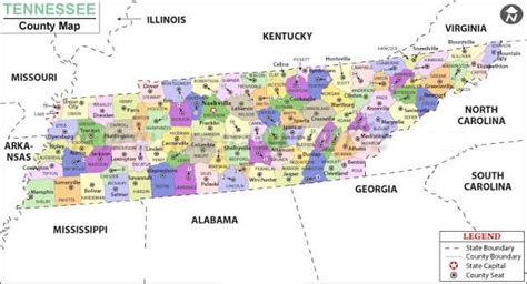 Mostly cloudy, with a high near 68. Map of Tennessee | State Map of USA | United States Maps
