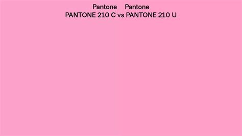 Pantone 210 C Vs Pantone 210 U Side By Side Comparison