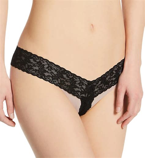 After Midnight Lace Crotchless Low Rise Thong