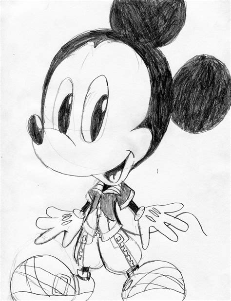 Mickey Mouse Kingdomhearts Sketch By Armonsterz On Deviantart