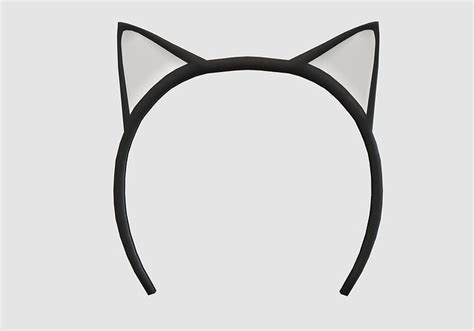 Cat With Blue Ears Royalty Free Vector Image Vectorstock Clip Art