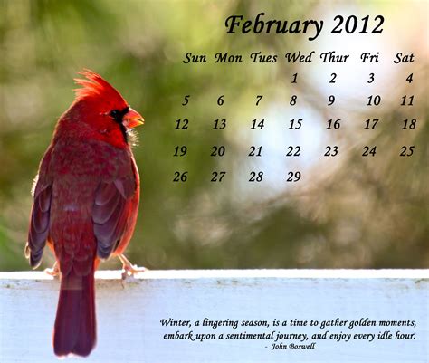 February Quotes For Calendars Quotesgram