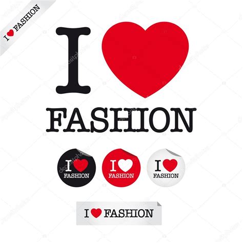 I Love Fashion — Stock Vector © Thecorner 25330387