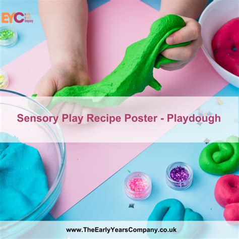 Sensory Play Recipe Poster Playdough The Early Years Company