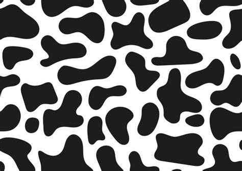 Blue Cow Print Background