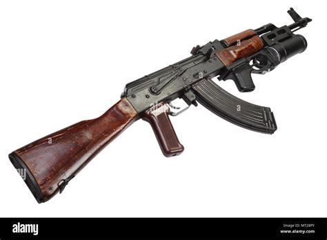 Kalashnikov Ak 47 With 40mm Gp 25 Grenade Launcher Stock Photo Alamy